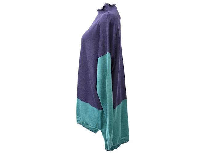 Max & Co. farbblockierter Rollkragenpullover aus mehrfarbiger Wolle Mehrfarben - Ansicht 2