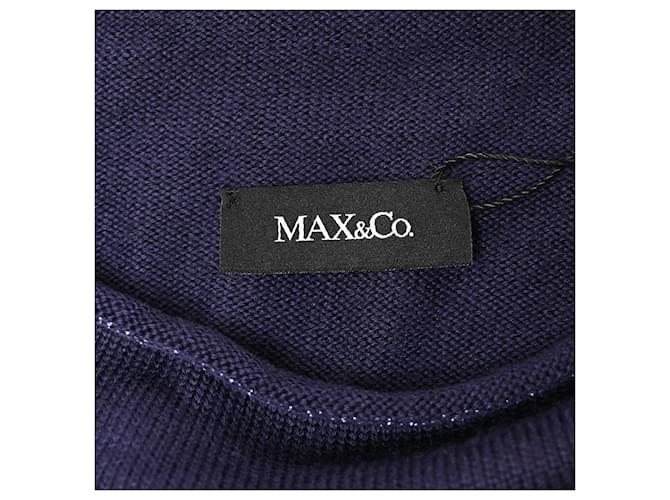Max & Co. farbblockierter Rollkragenpullover aus mehrfarbiger Wolle Mehrfarben - Ansicht 4