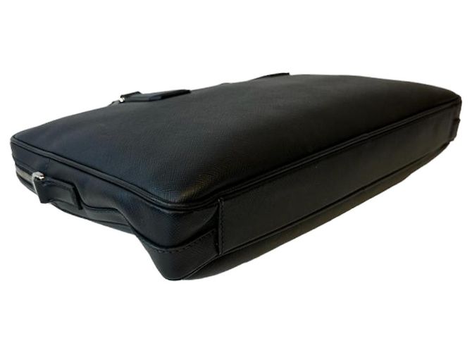 Saffiano Borsa a tracolla Prada in pelle nera Nero - vista 6