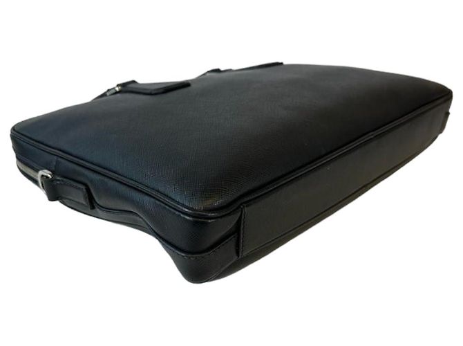 Saffiano Borsa a tracolla Prada in pelle nera Nero - vista 8