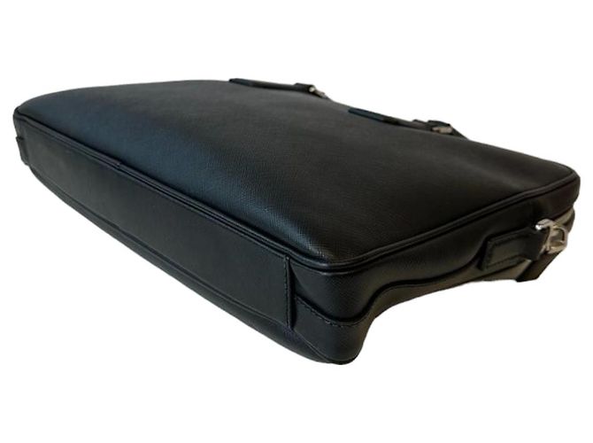 Saffiano Borsa a tracolla Prada in pelle nera Nero - vista 9