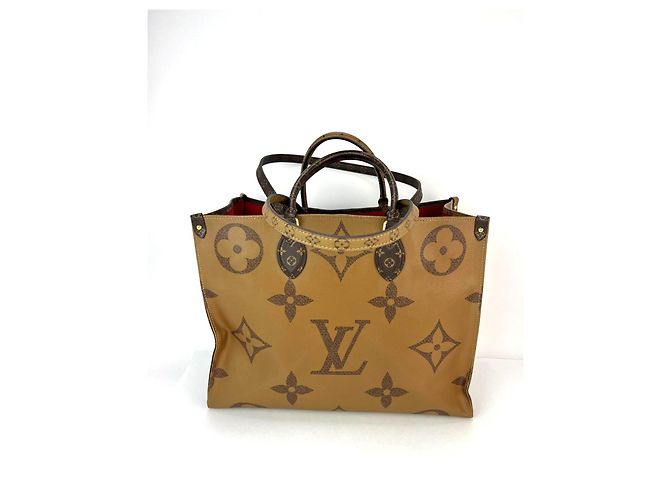 Sac tote ONTHEGO GM Monogram géant inversé Louis Vuitton Marron - vue 2