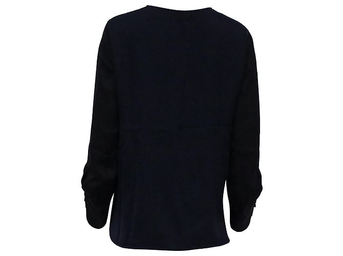 Stella Mc Cartney Blusa Stella McCartney in seta blu navy - vista 4
