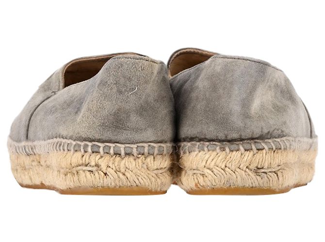 Timeless Espadrillas Chanel CC in Suede Grigio - vista 5
