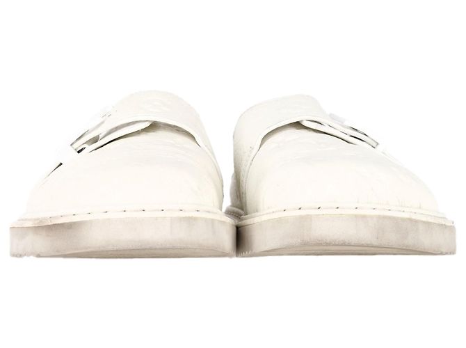 Mules LV Easy in pelle bianca di Louis Vuitton Bianco Crudo - vista 3