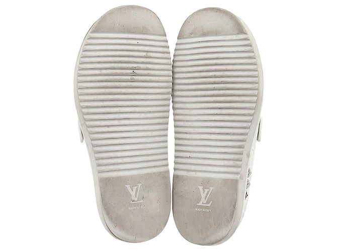 Mules LV Easy in pelle bianca di Louis Vuitton Bianco Crudo - vista 5