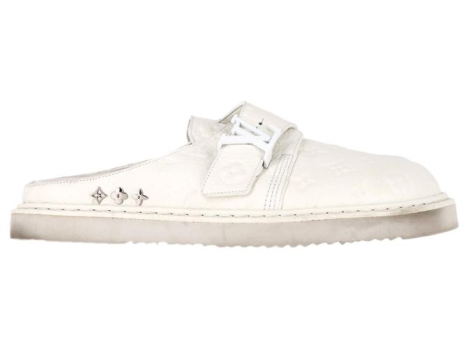 Mules LV Easy in pelle bianca di Louis Vuitton Bianco Crudo - vista 6