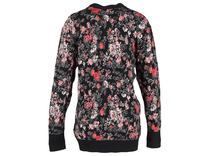 Paco Rabanne Strickjacke mit floralem Muster aus mehrfarbiger Wolle Mehrfarben - Ansicht 3
