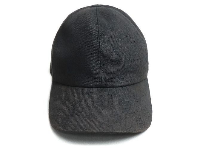 Louis Vuitton Monogram Baumwoll-Polyester-Cap Schwarz - Ansicht 2