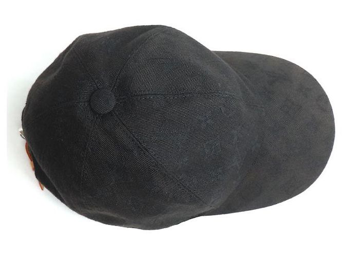 Louis Vuitton Monogram Baumwoll-Polyester-Cap Schwarz - Ansicht 5