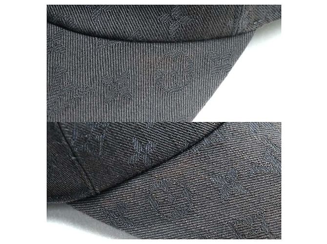 Louis Vuitton Monogram Baumwoll-Polyester-Cap Schwarz - Ansicht 8