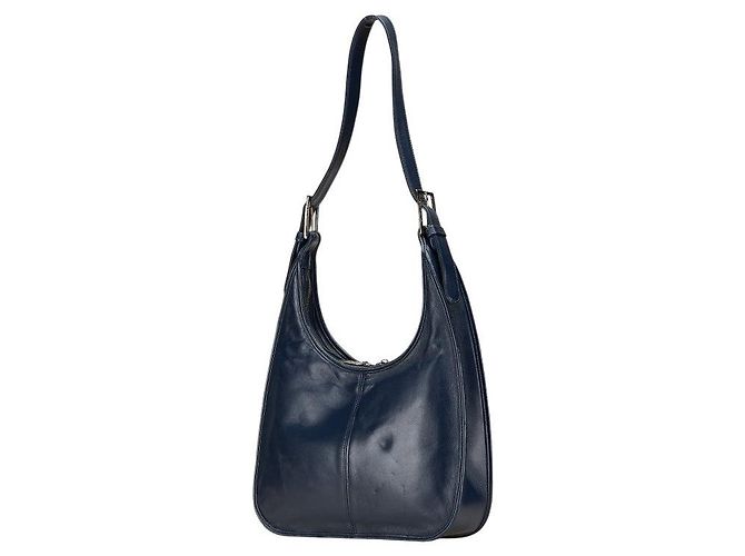 Borsa a Spalla in Pelle Nova Check di Burberry Blu - vista 2