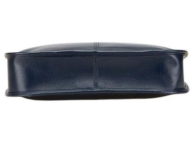 Borsa a Spalla in Pelle Nova Check di Burberry Blu - vista 3