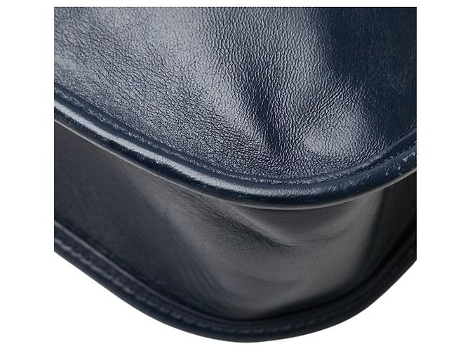 Borsa a Spalla in Pelle Nova Check di Burberry Blu - vista 5