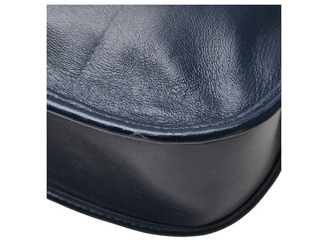 Borsa a Spalla in Pelle Nova Check di Burberry Blu - vista 6
