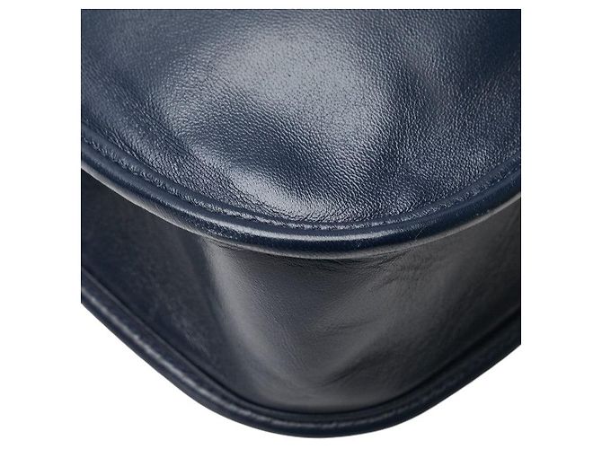 Borsa a Spalla in Pelle Nova Check di Burberry Blu - vista 7