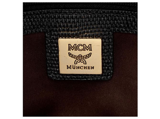 MCM Visetos Mini Zaino Studded Marrone - vista 7