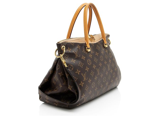Borsa Pallas in tela Monogram Louis Vuitton Marrone Beige - vista 2