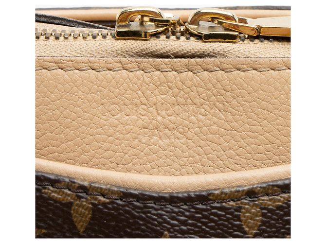 Borsa Pallas in tela Monogram Louis Vuitton Marrone Beige - vista 9