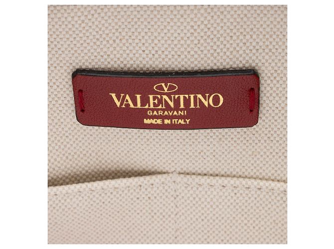 Valentino Garavani Valentino Canvas Rockstud VLTN Kleine Strandtasche Schwarz - Ansicht 7