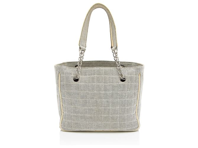 Gabrielle Chanel Vintage Canvas Camellia No. 5 Tasche Blau - Ansicht 3
