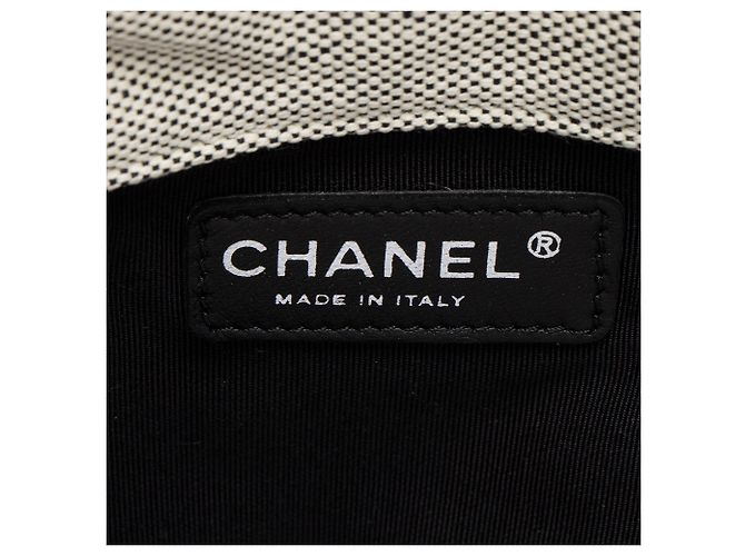 Gabrielle Chanel Vintage Canvas Camellia No. 5 Tasche Blau - Ansicht 8