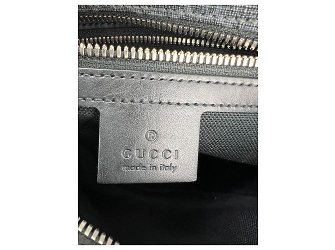 Borsa a tracolla quadrata Gucci GG Supreme Selleria nera Nero - vista 9