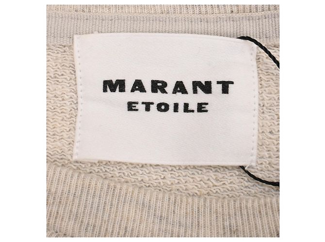 Abito Mini in Jersey Michaela Étoile Isabel Marant in Viscosa Bianca Bianco Crudo - vista 4
