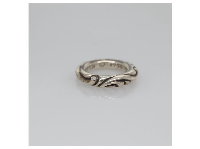 Scroll Band Ring Chrome Hearts Ag925 Silber Auth 128899M - Ansicht 4