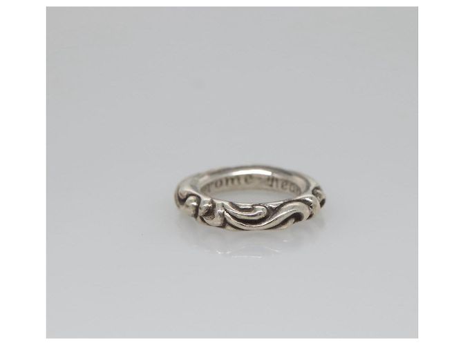Scroll Band Ring Chrome Hearts Ag925 Silber Auth 128899M - Ansicht 5