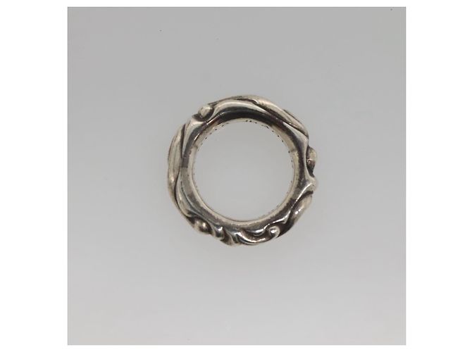 Scroll Band Ring Chrome Hearts Ag925 Silber Auth 128899M - Ansicht 6
