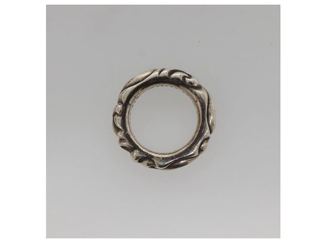 Scroll Band Ring Chrome Hearts Ag925 Silber Auth 128899M - Ansicht 7
