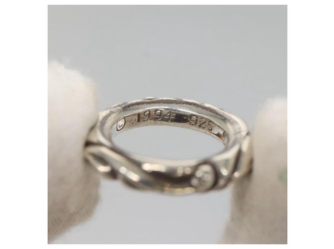 Scroll Band Ring Chrome Hearts Ag925 Silber Auth 128899M - Ansicht 9