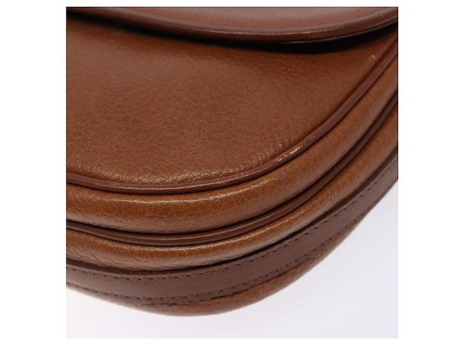 Autre Marque Borsa a Spalla Burberrys in Pelle Marrone Oro Auth BA4256 D'oro - vista 14
