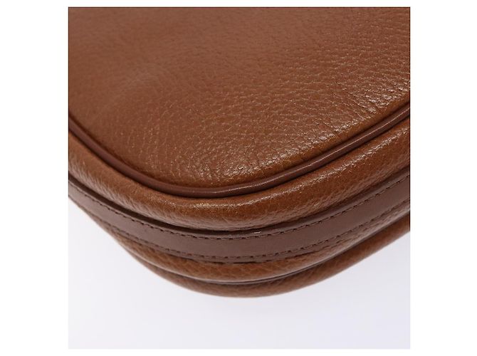 Autre Marque Borsa a Spalla Burberrys in Pelle Marrone Oro Auth BA4256 D'oro - vista 17