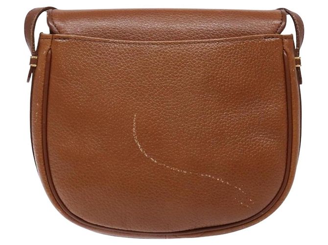 Autre Marque Borsa a Spalla Burberrys in Pelle Marrone Oro Auth BA4256 D'oro - vista 2
