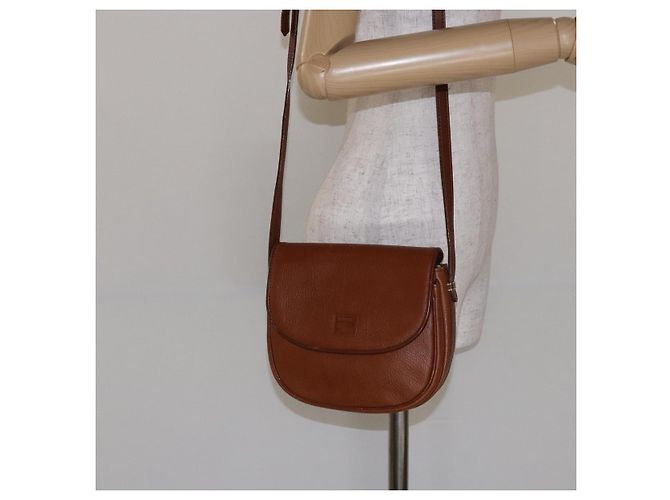 Autre Marque Borsa a Spalla Burberrys in Pelle Marrone Oro Auth BA4256 D'oro - vista 22