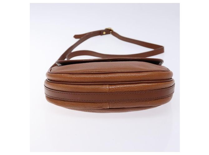 Autre Marque Borsa a Spalla Burberrys in Pelle Marrone Oro Auth BA4256 D'oro - vista 5