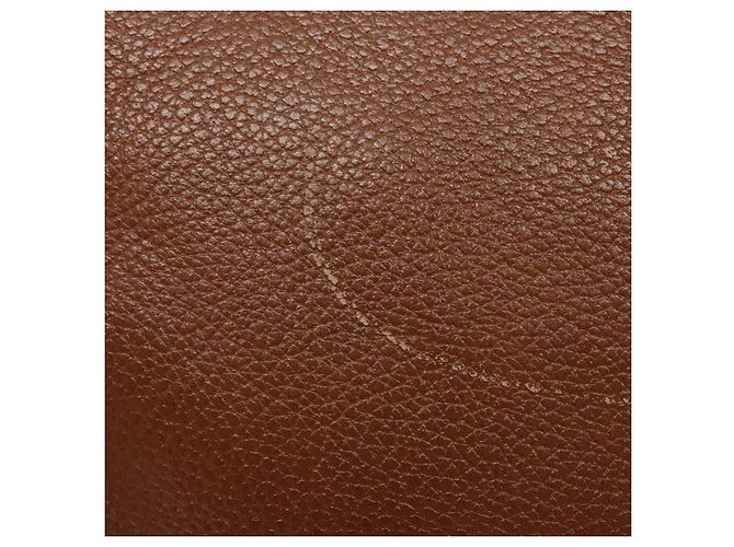 Autre Marque Borsa a Spalla Burberrys in Pelle Marrone Oro Auth BA4256 D'oro - vista 9