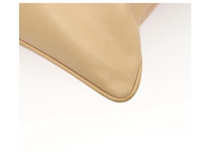 Gucci Borsa a Spalla in Pelle Beige Argento Auth bs27650 - vista 13