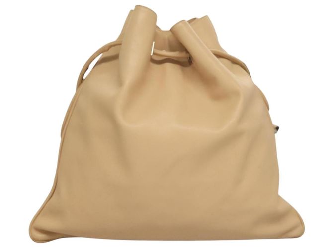 Gucci Borsa a Spalla in Pelle Beige Argento Auth bs27650 - vista 3