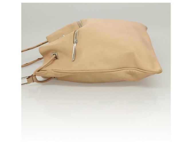 Gucci Borsa a Spalla in Pelle Beige Argento Auth bs27650 - vista 5