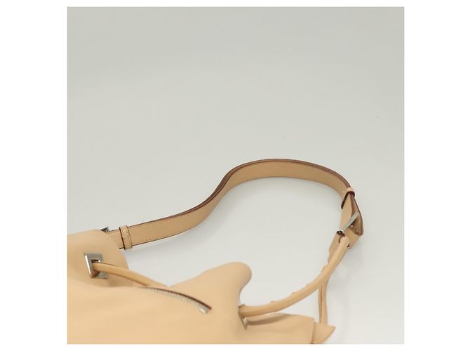 Gucci Borsa a Spalla in Pelle Beige Argento Auth bs27650 - vista 8