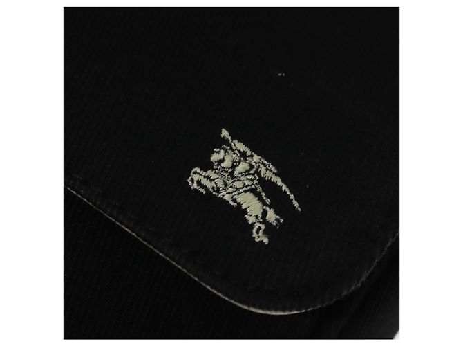 Borsa a spalla Burberry Blue Label in tela nera e argento autentica bs27397 Nero - vista 17