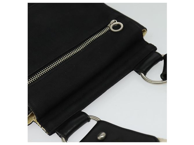 Borsa a spalla Burberry Blue Label in tela nera e argento autentica bs27397 Nero - vista 6