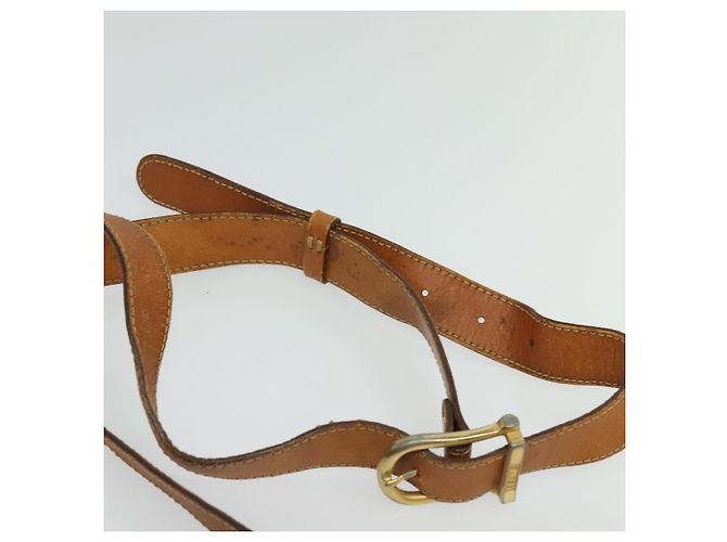 Céline Borsa a Spalla in Tela Macadam CELINE in Pelle PVC Marrone Oro Auth bs28301 D'oro - vista 8