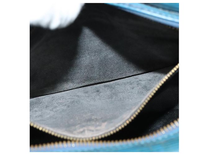 LOUIS VUITTON Epi June Feuille Schultertasche Blau M52155 LV Auth 135469 - Ansicht 10