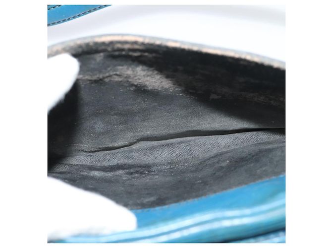 LOUIS VUITTON Epi June Feuille Schultertasche Blau M52155 LV Auth 135469 - Ansicht 11