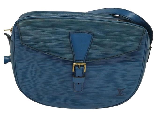 LOUIS VUITTON Epi June Feuille Schultertasche Blau M52155 LV Auth 135469 - Ansicht 13