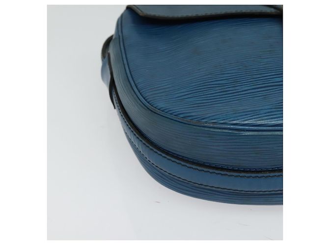 LOUIS VUITTON Epi June Feuille Schultertasche Blau M52155 LV Auth 135469 - Ansicht 14